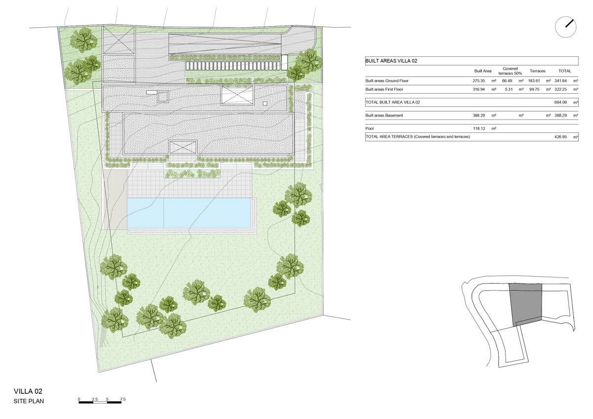 Singular solar con proyecto de chalet de lujo en Son Vida